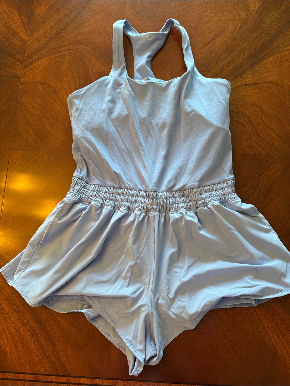 Offline brand Light Blue Racerback tennis romper